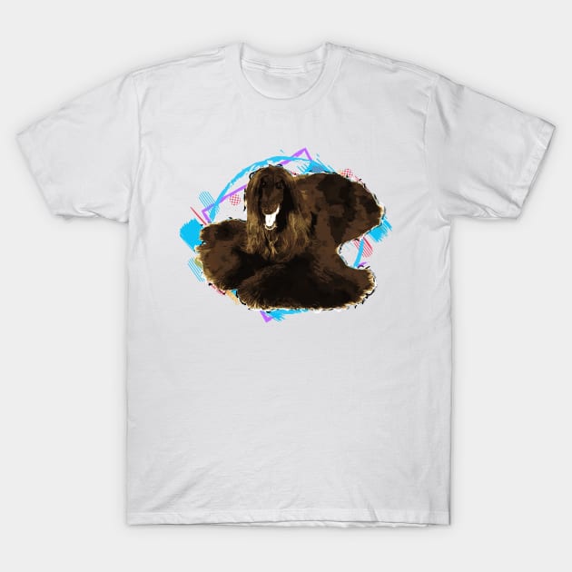 Afghan Hound T-Shirt by Nartissima